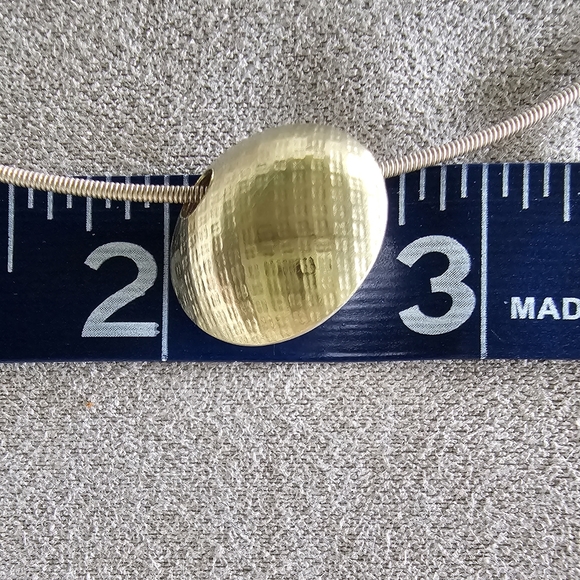 18K Yellow Gold and Sterling Silver Basket pattern McGurrin Studio Necklace - Picture 6 of 12